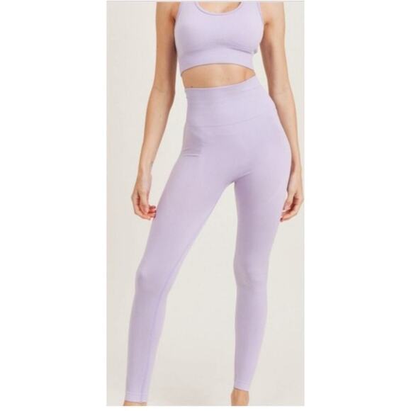 High Rise Legging and Bra Top Seamless - Picture 1 of 8